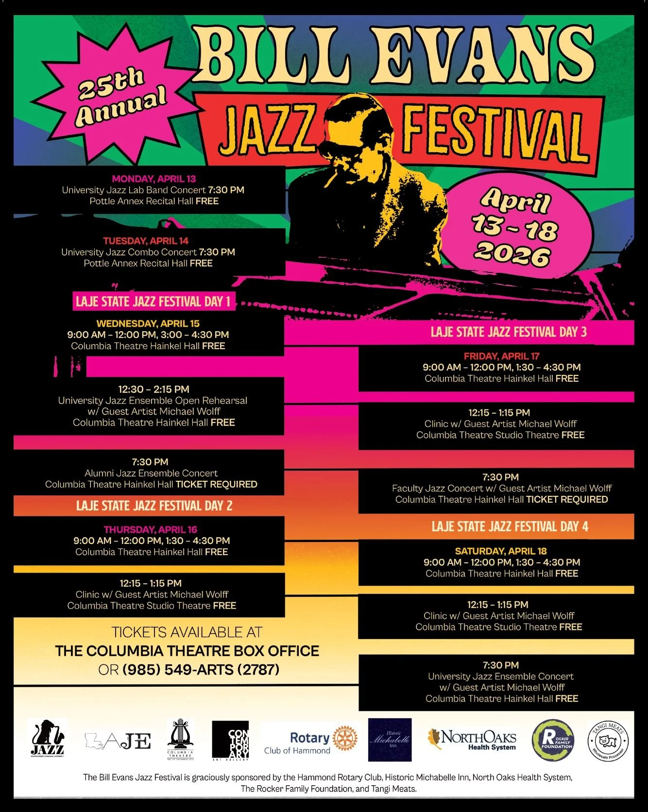 Bill Evans Jazz Festival: University Jazz Combo Concert — Downtown